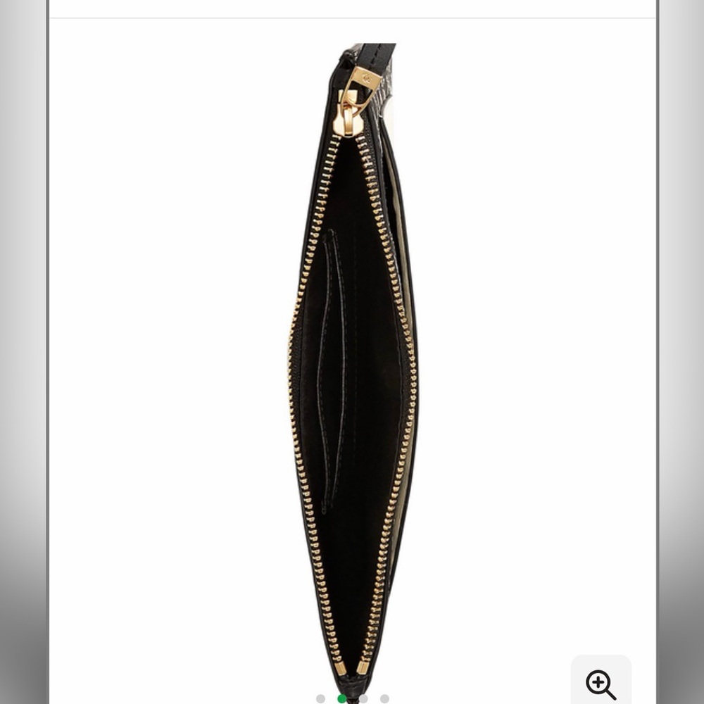 Lauren Ralph Lauren Black and Cream Patterned Pouch - Picture 4 of 4